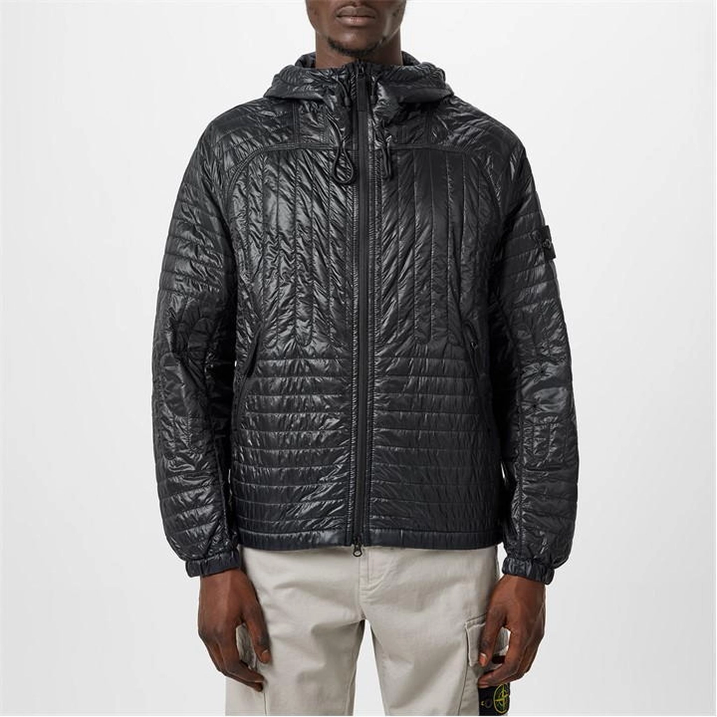 Stone Island Quilted Jacket - Black